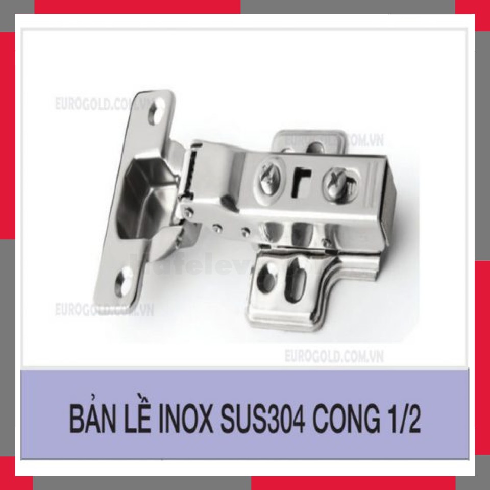 Bản Lề Cong 1/2 Inox 304 EuroGold WP02