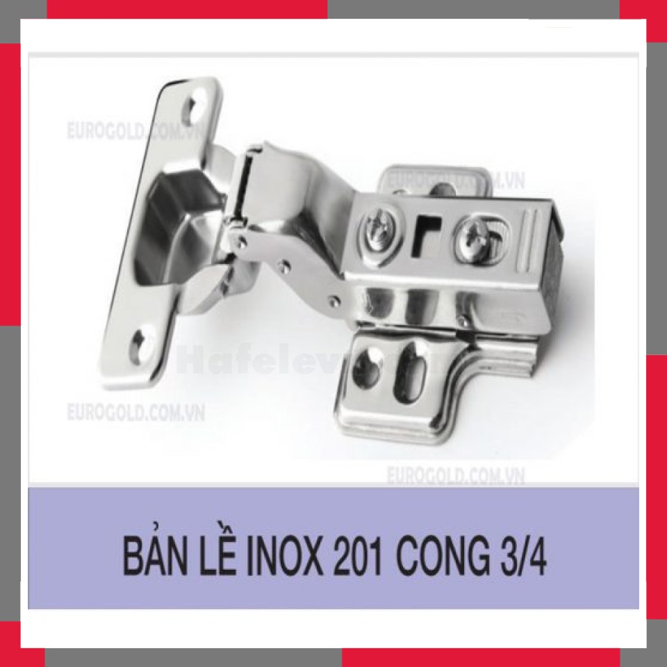 Bản Lề Cong 3/4 Inox 201 EuroGold WS03