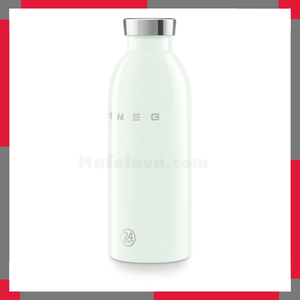 Bình giữ nhiệt SMEG Clima 500ml - Màu xanh lá pastel