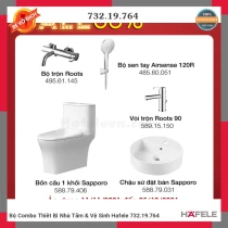 Bộ Combo Thiết Bị Nhà Tắm & Vệ Sinh Hafele 732.19.764