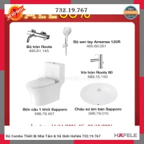 Bộ Combo Thiết Bị Nhà Tắm & Vệ Sinh Hafele 732.19.767