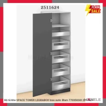 Bộ tủ kho SPACE TOWER LEGRABOX Inox xước Blum 770X50S0I 2511624