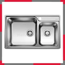 Chậu Rửa Bát Blanco Lemis XL 8-IF Inox 2 Hố Thoát Nước Nhanh, Chống Gỉ