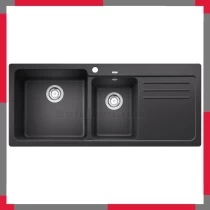 Chậu Rửa Blanco NAYA 8S Anthracite - Đá Granite Chống Xước, Hãng Đức