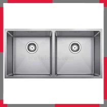 Chậu Rửa Bát Blanco Quatrus R15 400/400-IU Inox 304, Rãnh X Thông Minh
