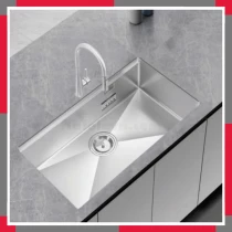 Chậu Rửa Bát Chống Xước 1 Hố âm Inox 304 EuroGold EUC18045GB