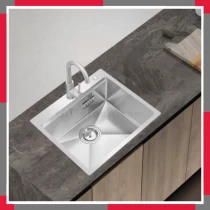 Chậu Rửa Bát Chống Xước 1 Hố Inox 304 EuroGold EUC15848EA