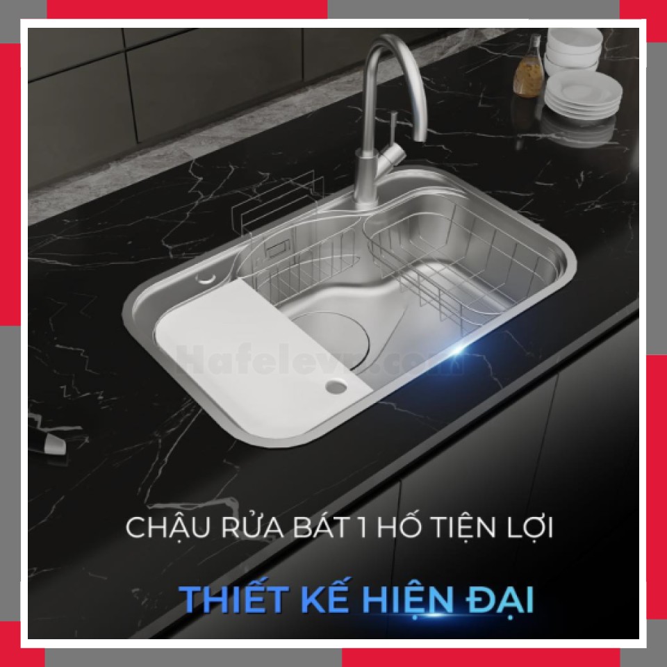 Chậu Rửa Bát Chống Xước 1 Hố Inox 304 EuroGold EUC88050GE