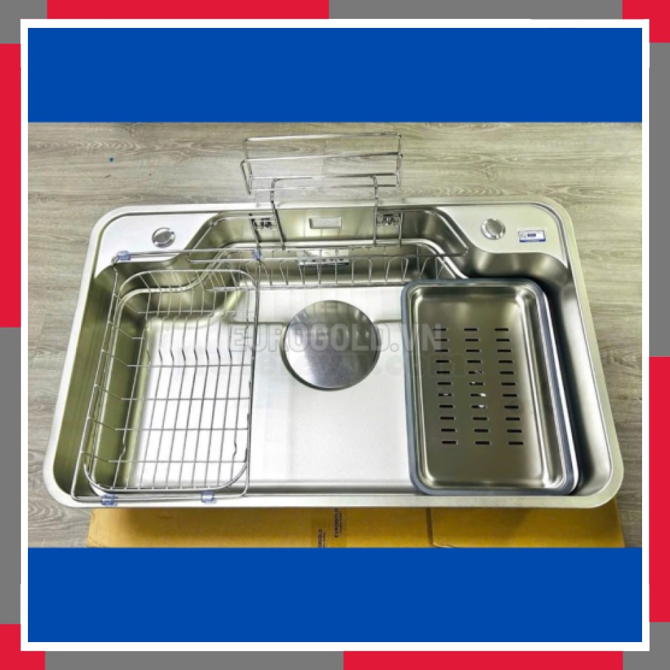 Chậu Rửa Bát Chống Xước Dập Liền Khối EuroGold EUC87848GA