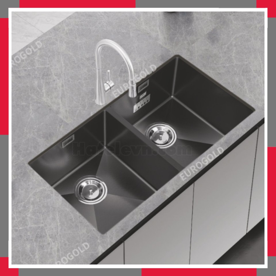 Chậu Rửa Bát Chống Xước Inox 304 EuroGold EUC28746ED