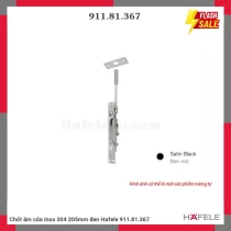 Chốt âm cửa Inox 304 205mm đen Hafele 911.81.367