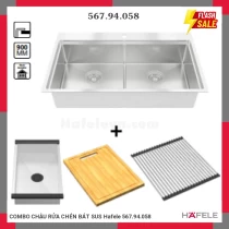 COMBO CHẬU RỬA CHÉN BÁT SUS Hafele 567.94.058