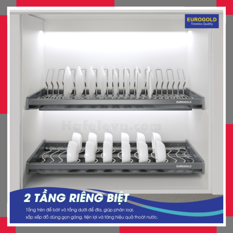 Giá Bát Cố định Inox 304 Nan Oval EuroGold EPV8080