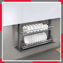 Giá Bát đĩa Nâng Hạ điện Inox 304 Nan Oval EuroGold EMP700