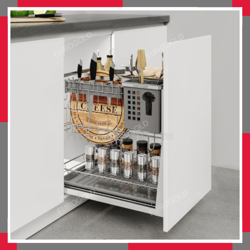 Giá Dao Thớt Khung Rổ Inox 304 EuroGold EP20F