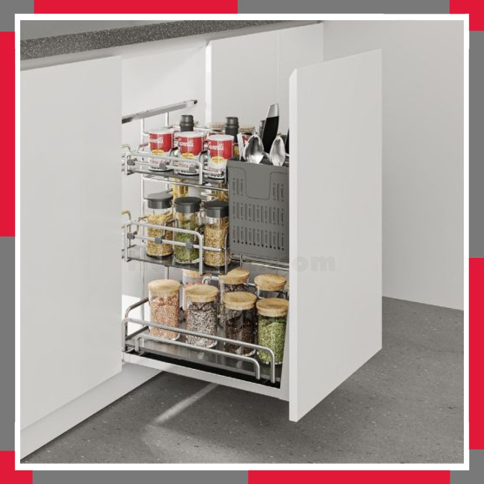 Giá Dao Thớt Khung Rổ Inox 304 Nan Oval EuroGold EPV2035F