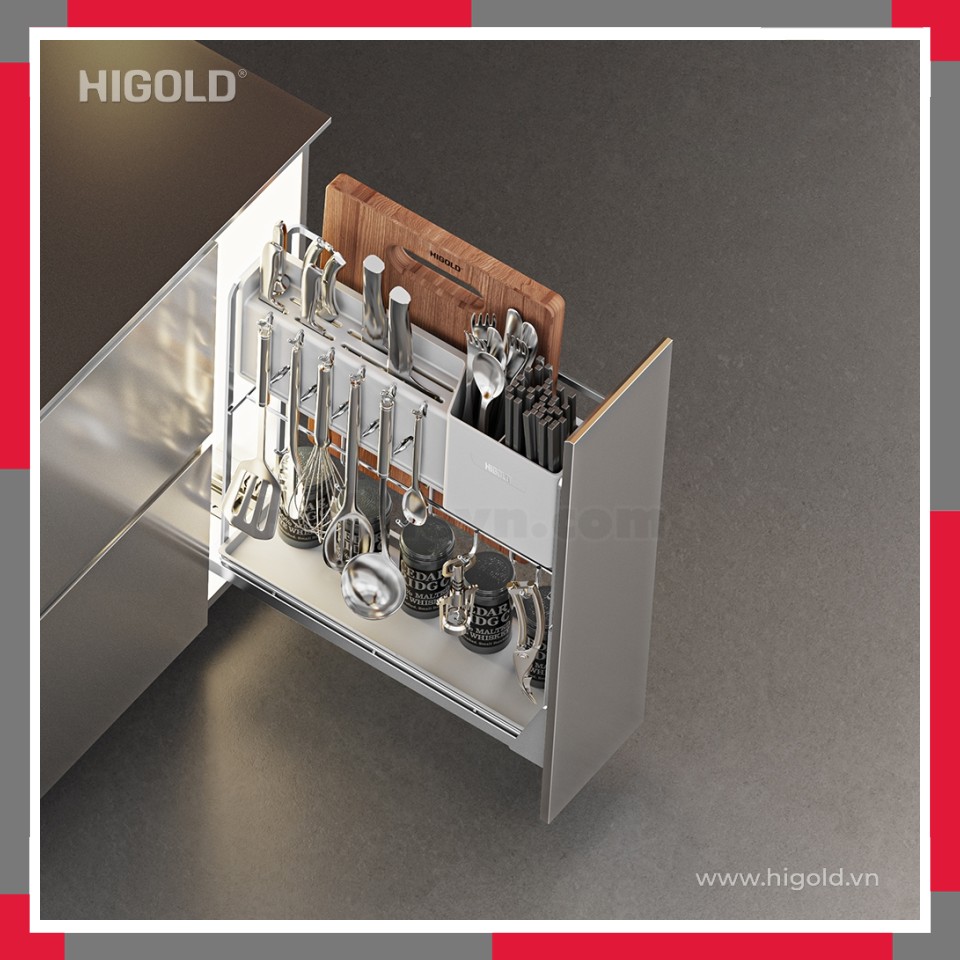 GIÁ ĐỂ DAO THỚT GIA VỊ ĐA NĂNG DIAMOND 2.0 HiGold 306027