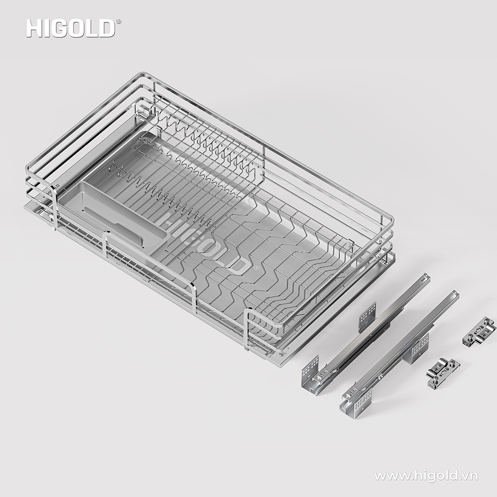 GIÁ ĐỰNG BÁT ĐĨA NAN DẸT DIAMOND 2.0 HiGold 301522