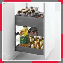 Giá Gia Vị Chai Lọ Nhôm Cao Cấp Màu Ghi đậm EuroGold EUM2135G