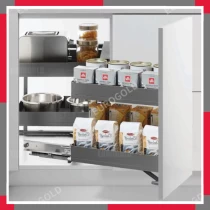 Giá Góc Liên Hoàn Mở Phải Nhôm Cao Cấp Ghi đậm EuroGold EUM102G