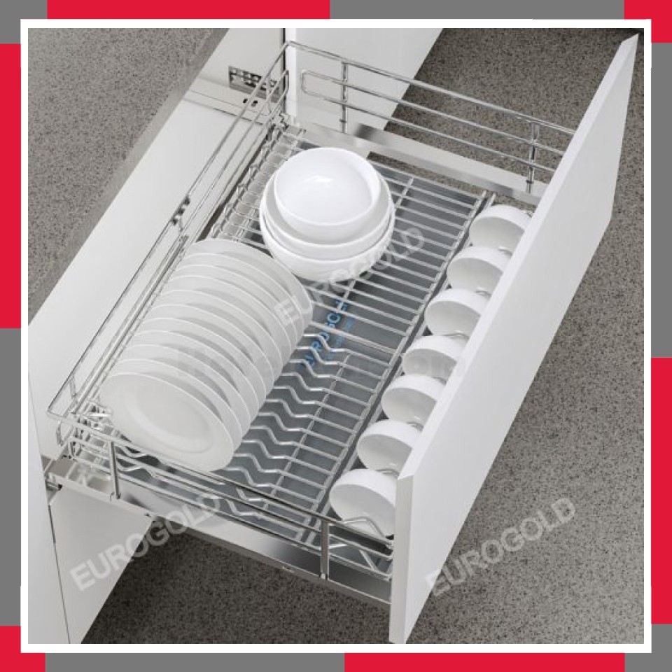 Giá Xoong Nồi, Bát đĩa đa Năng Inox 304 Nan Oval EuroGold EPV6070F