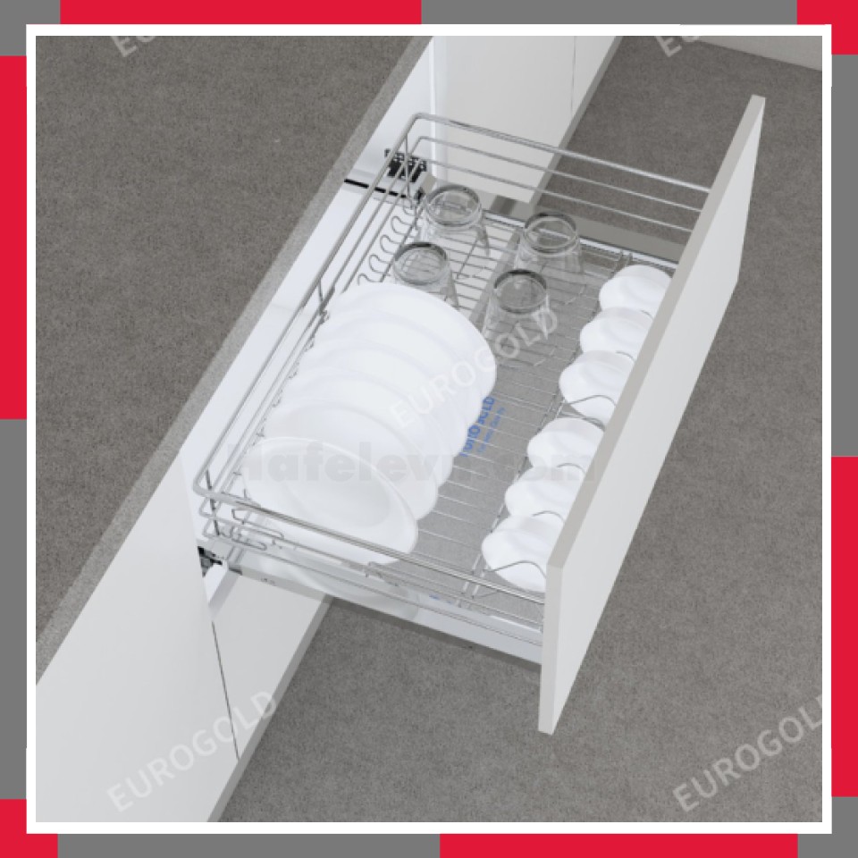 Giá Xoong Nồi, Bát đĩa Inox 304 Nan Tròn EuroGold EG30470
