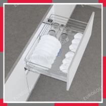 Giá Xoong Nồi, Bát đĩa Inox 304 Nan Tròn EuroGold EG30490