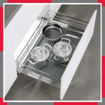 Giá Xoong Nồi Inox 304 Gắn Cánh âm Tủ EuroGold EP70B