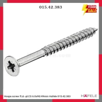 Hospa screw fl.zi.-pl.CS 6.0x90/49mm Hafele 015.42.383