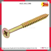 Hospa screw fl.yell.chrCS 5.0x100/59mm Hafele 015.44.190