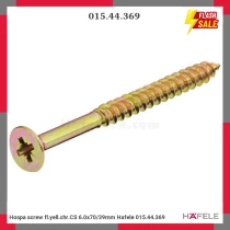 Hospa screw fl.yell.chr.CS 6.0x70/39mm Hafele 015.44.369