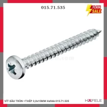 VÍT ĐẦU TRÒN =THÉP 3,0x15MM Hafele 015.71.535