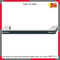 TAY NẮM TỦ=KL,MÀU INOX,180X26X160MM Hafele 102.12.036