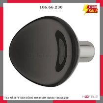 TAY NẮM FF ĐEN BÓNG 40X31MM Hafele 106.66.230