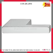 TAY NẮM TỦ=KL,MÀU INOX MỜ,51X21MM Hafele 110.26.201