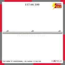 TAY NẮM TỦ 1000X35MM, = KL Hafele 117.66.100