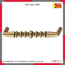 TAY NẮM HỘC TỦ 104X24MM =KL Hafele 121.02.108