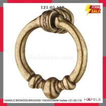 HANDLE BRONZED/BRUSHED 15X39X35MM Hafele 121.05.118