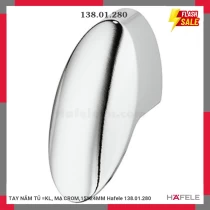 TAY NẮM TỦ =KL, MẠ CROM,15X24MM Hafele 138.01.280