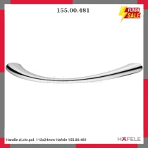 Handle zi.chr.pol. 112x24mm Hafele 155.00.481