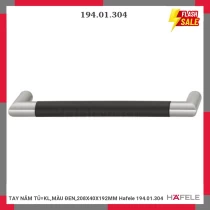 TAY NẮM TỦ=KL,MÀU ĐEN,208X40X192MM Hafele 194.01.304