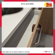 khóa nhấn cho tủ, 25mm Hafele 211.63.602