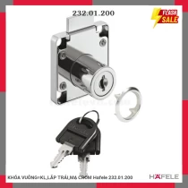 KHÓA VUÔNG=KL,LẮP TRÁI,MẠ CROM Hafele 232.01.200