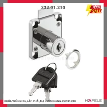 KHÓA VUÔNG=KL,LẮP PHẢI,MẠ CROM Hafele 232.01.210