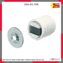 GIỮ CỬA CÓ NAM CHÂM MÀU TRẮNG Hafele 246.03.709