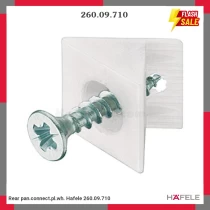 Rear pan.connect.pl.wh. Hafele 260.09.710