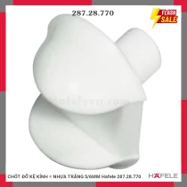 CHỐT ĐỠ KỆ KÍNH = NHỰA TRẮNG 5/6MM Hafele 287.28.770