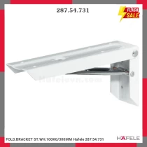 FOLD.BRACKET ST.WH.100KG/300MM Hafele 287.54.731