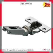M510 -45° angle.48/6 scr. n. damp Hafele 329.09.600