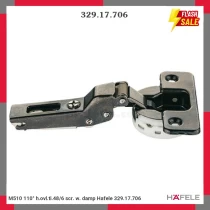 M510 110° h.ovl.ti.48/6 scr. w. damp Hafele 329.17.706